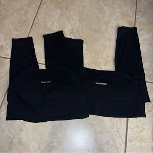 Paragon seamless and seamed workout leggings bundle